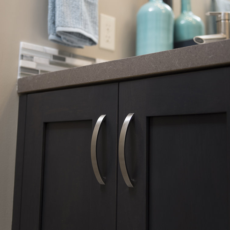 Bright Nickel 5" Arch Bar Cabinet Pull with Mounting Hardware