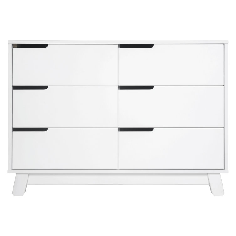 Hudson 48" White Pine 6-Drawer Double Dresser
