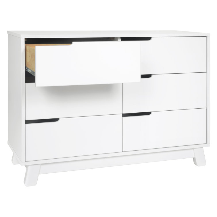 Hudson 48" White Pine 6-Drawer Double Dresser