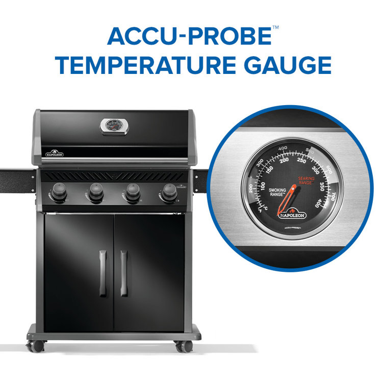 Napoleon Rogue 525 Black Propane Gas Grill with 4 Burners