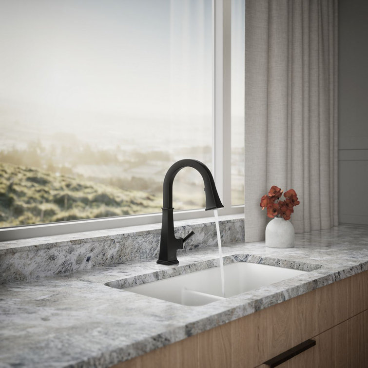 Oil Rubbed Bronze Pull-Down Kitchen Faucet with Spray