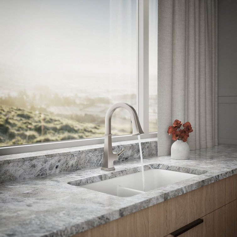 Oil Rubbed Bronze Pull-Down Kitchen Faucet with Spray