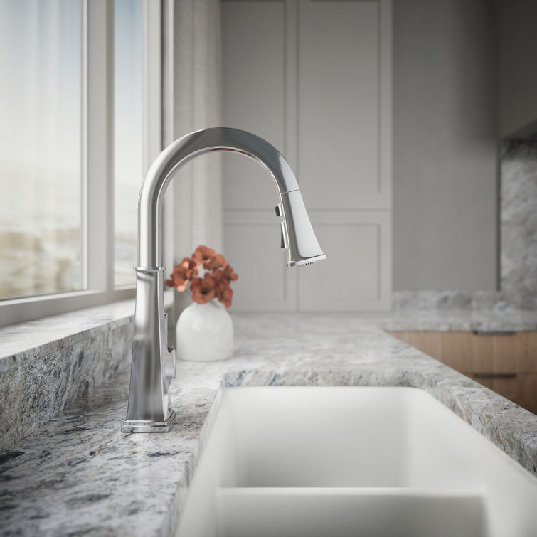 Oil Rubbed Bronze Pull-Down Kitchen Faucet with Spray