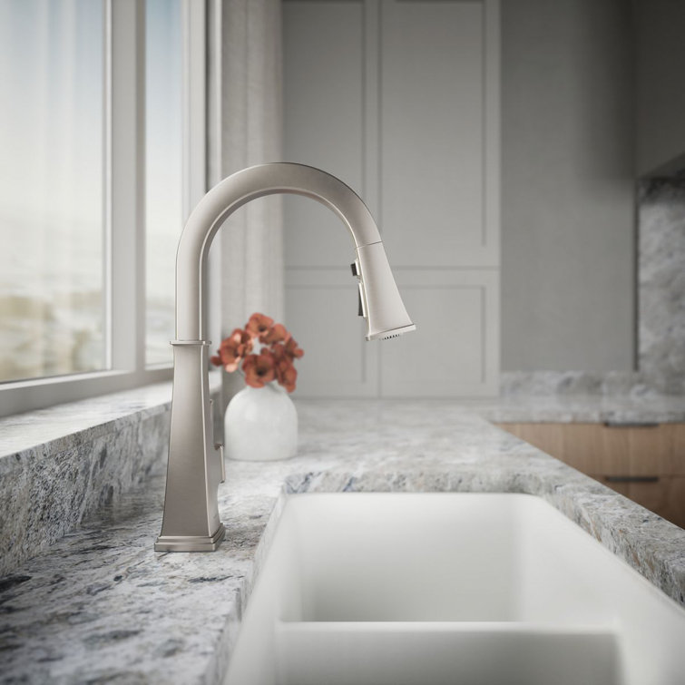 Oil Rubbed Bronze Pull-Down Kitchen Faucet with Spray