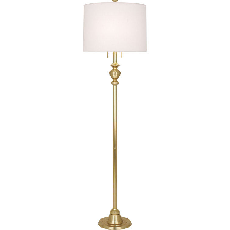 Arthur 65'' Bronze Metal Floor Lamp with Fabric Shade