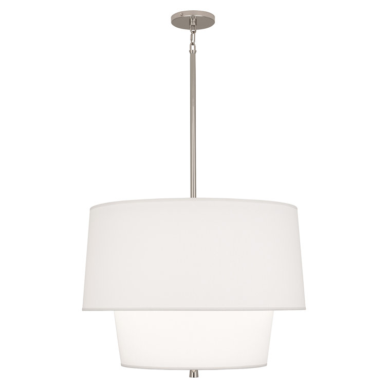 Decker Mid-Century Polished Nickel 3-Light Pendant
