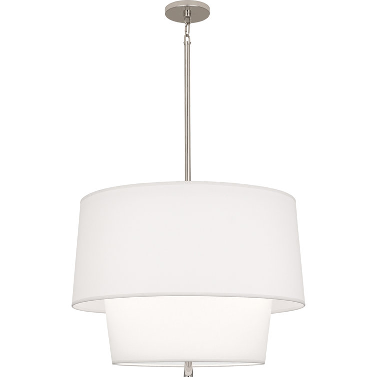 Decker Mid-Century Polished Nickel 3-Light Pendant