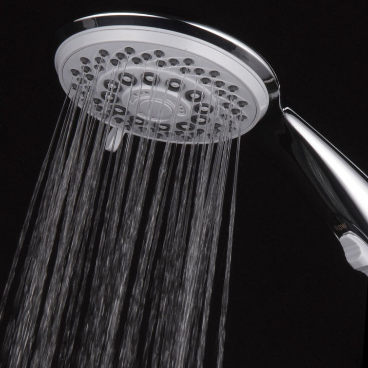 Chrome Handheld Shower Head with 7 Spray Settings