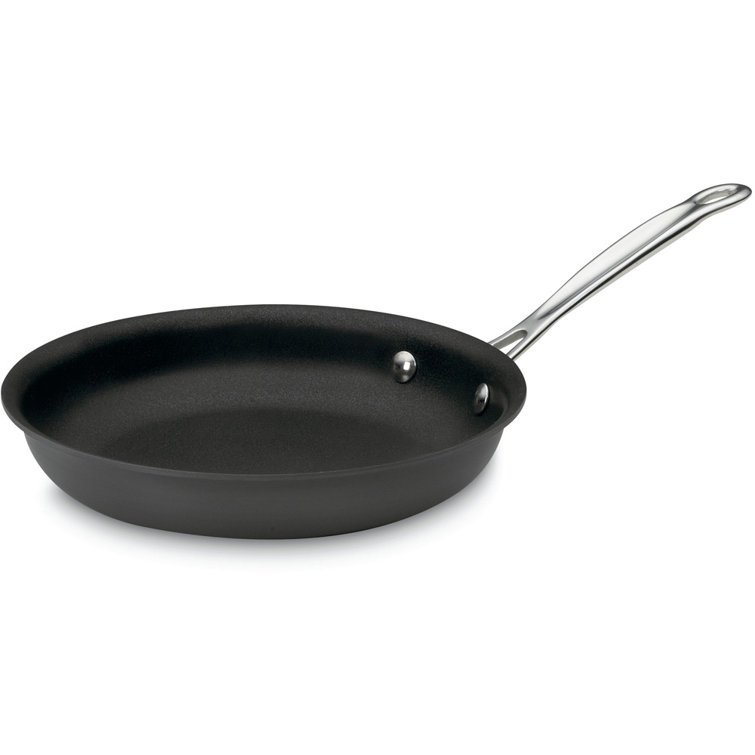 8-Inch Black Aluminum Non-Stick Skillet with Lid
