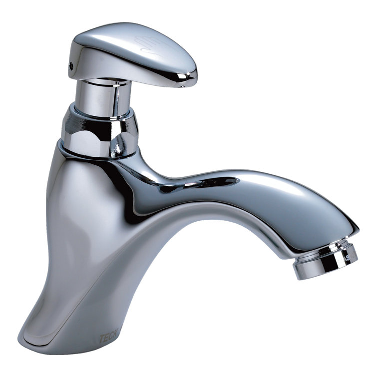 Transitional Chrome 6.1" Single-Handle Mid-Arc Bathroom Faucet
