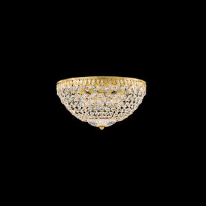 Gold Crystal Flush Mount with Swarovski Elements, 10-inch