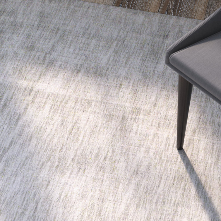 Marlowe Light Gray Hand-Knotted Viscose Runner Rug
