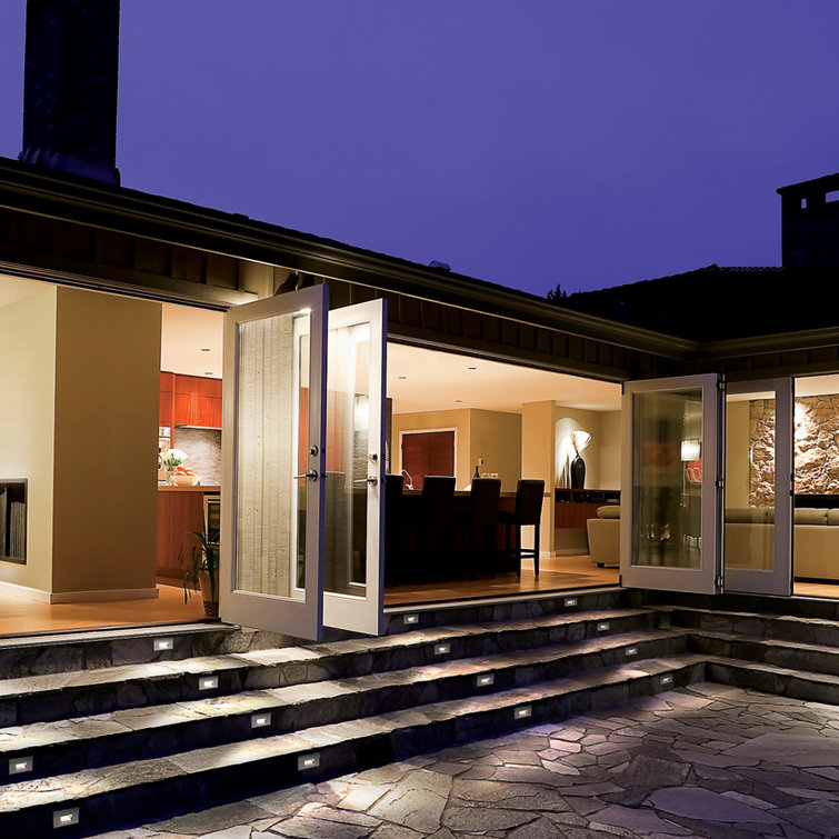 Bronzed Brass 5" Dimmable LED Step and Wall Light