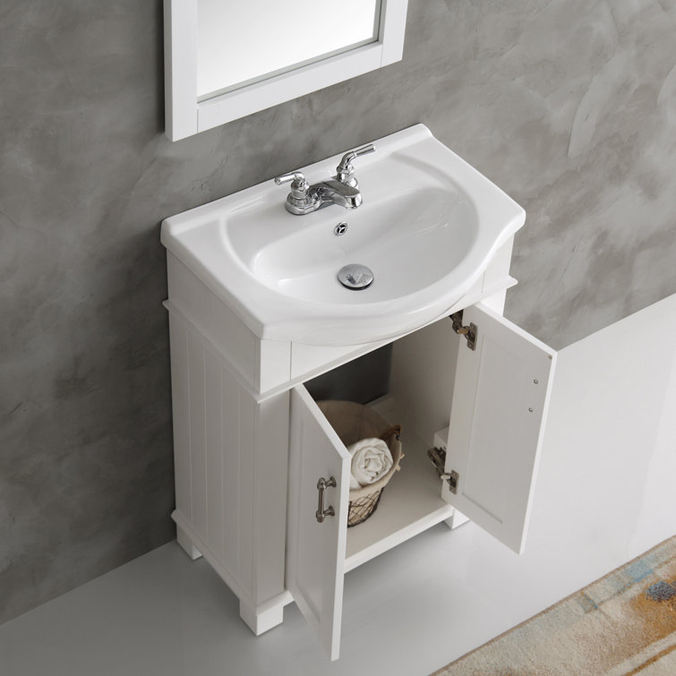 Hartford 24" White Ceramic Top Freestanding Vanity