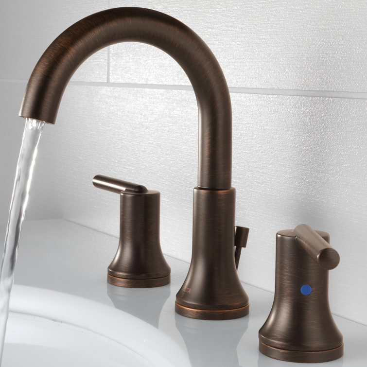 Sleek European Inspired 16" Bronze Stainless Steel Widespread Faucet