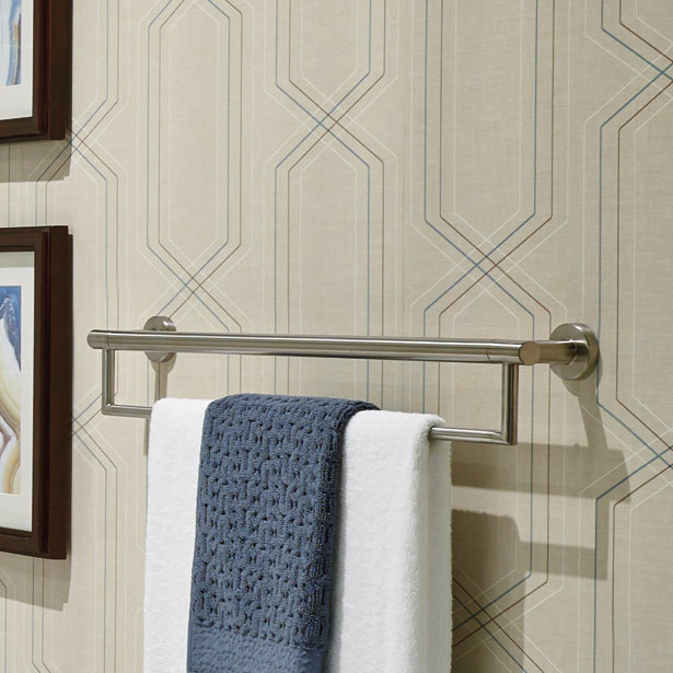 Stainless Steel 26" Wall Mounted Double Towel Bar