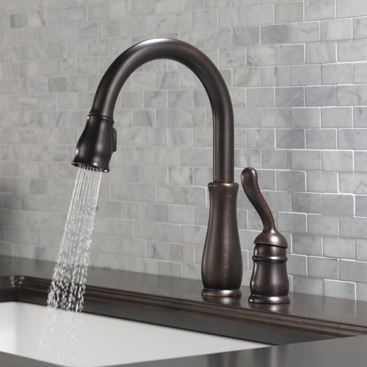 Venetian Bronze Pull-Down Kitchen Faucet with Spray