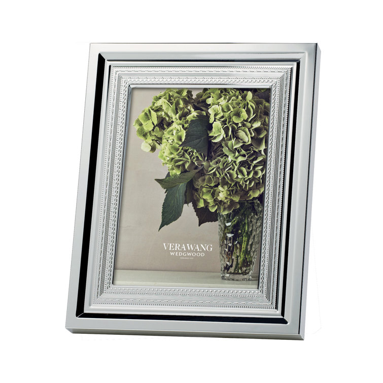 Vera Wang Silver Rectangle Picture Frame with Embossed Detail