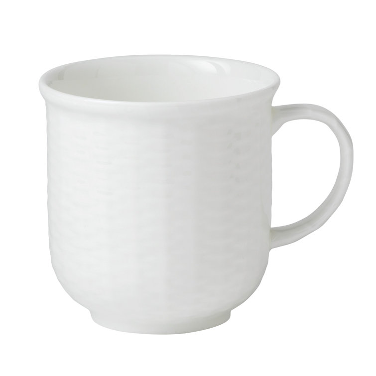 White Ceramic Handcrafted 3.5-in Mug