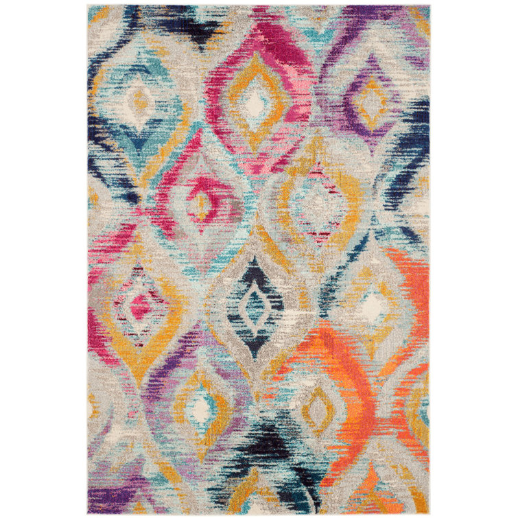 Monaco Multi-Color Geometric Pattern Area Rug