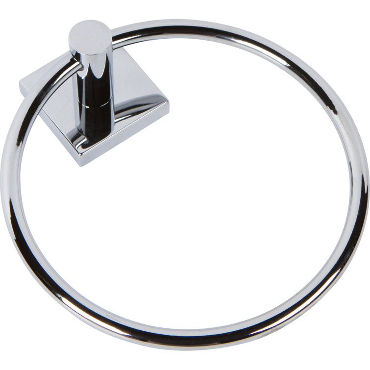 Satin Chrome Wall Mounted Circular Towel Ring