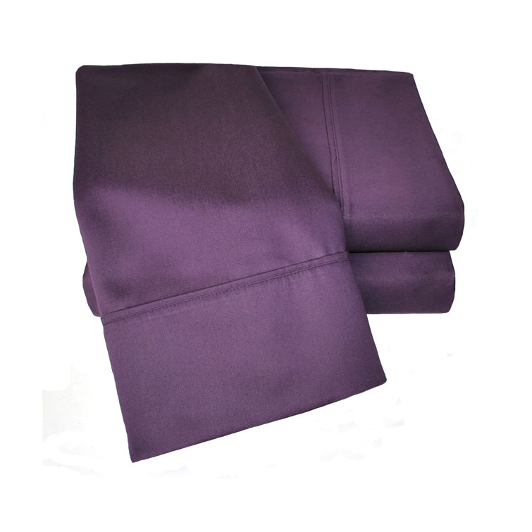 Lilac California King Cotton Blend Deep Pocket Sheet Set