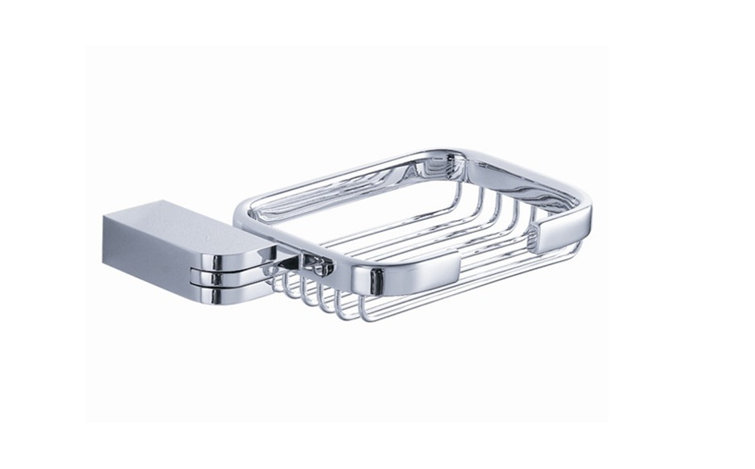 Chrome Modern Wall Mount Soap Basket