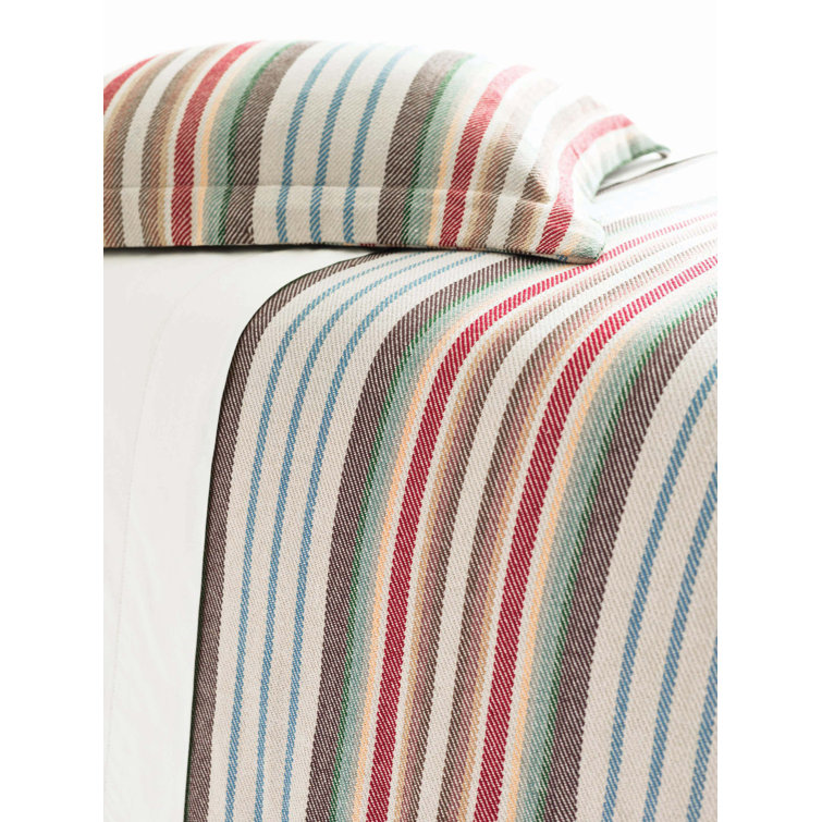 Ranch Vertical Stripe Cotton Pillow Sham - Machine Washable