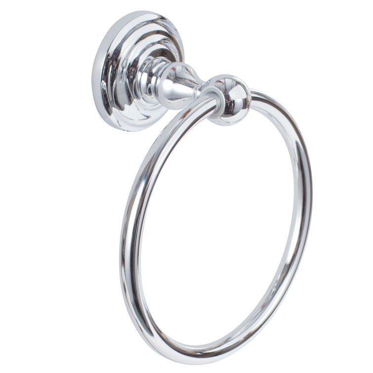 Polished Chrome Wall Mounted Towel Ring