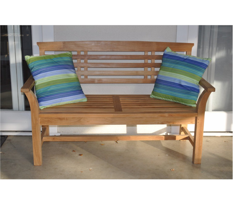 Sakura Natural Teak 2-Seater Outdoor Bench