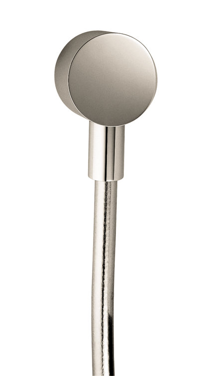 Polished Nickel Modern Wall-Mounted Shower Outlet