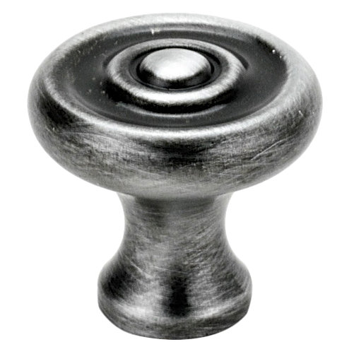 Matte Black Traditional Mushroom Cabinet Knob with Mounting Hardware