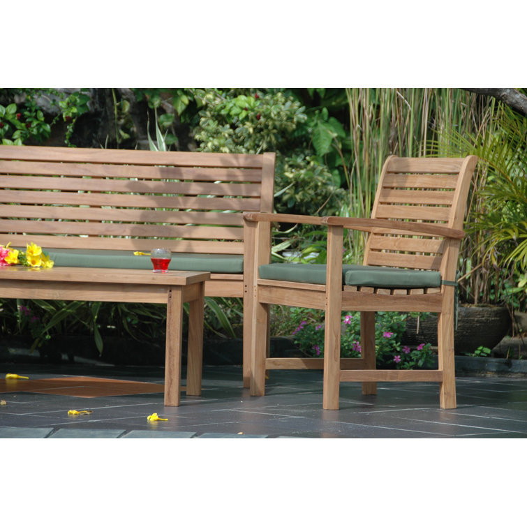 Victoria Montage 4-Piece Teak Outdoor Conversation Set