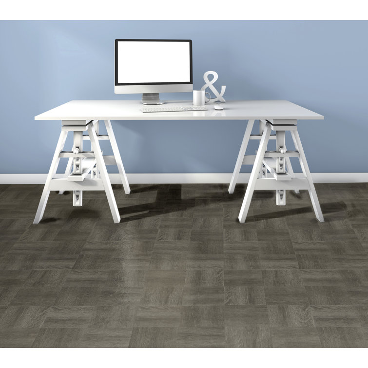 Charcoal Grey 12'' x 12'' Self-Adhesive Vinyl Floor Tiles