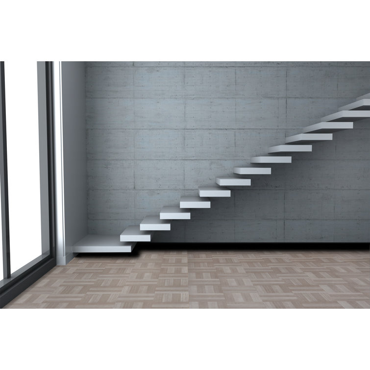 Ash Grey 12'' x 12'' Self-Adhesive Vinyl Floor Tiles