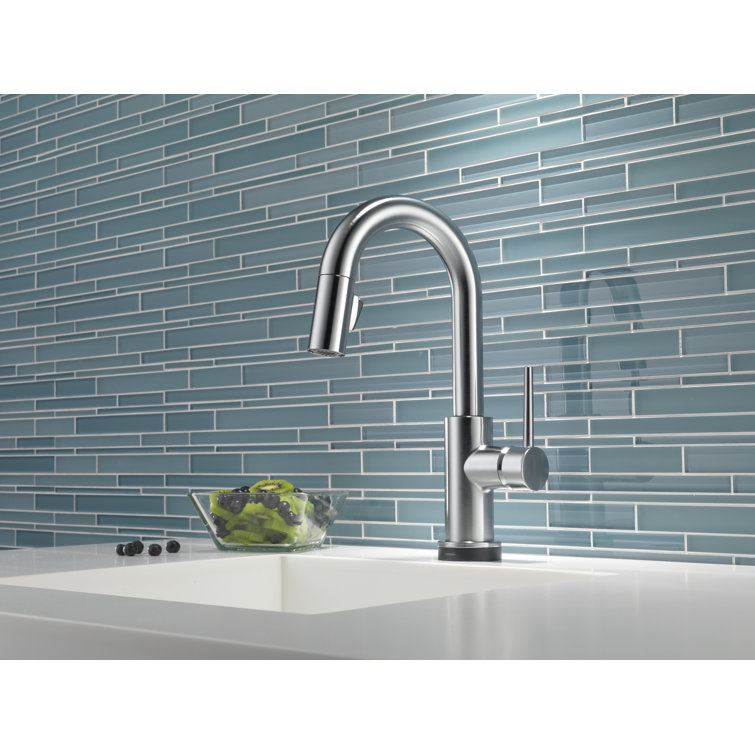 Stainless Steel Modern Pull-Down Kitchen Faucet with Touch Technology