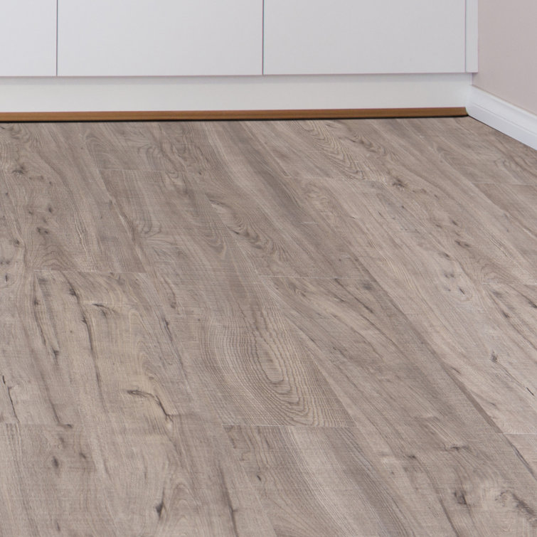 Rustic Gray Vinyl Self-Adhesive Plank Flooring for Kitchens and Bathrooms