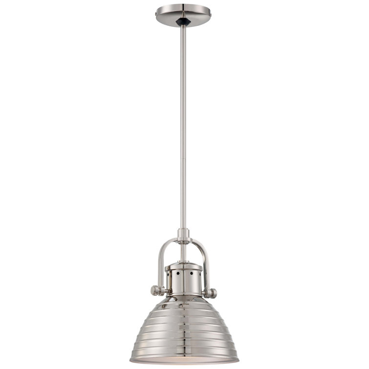 Polished Nickel Mini Bowl Pendant Light with LED Option