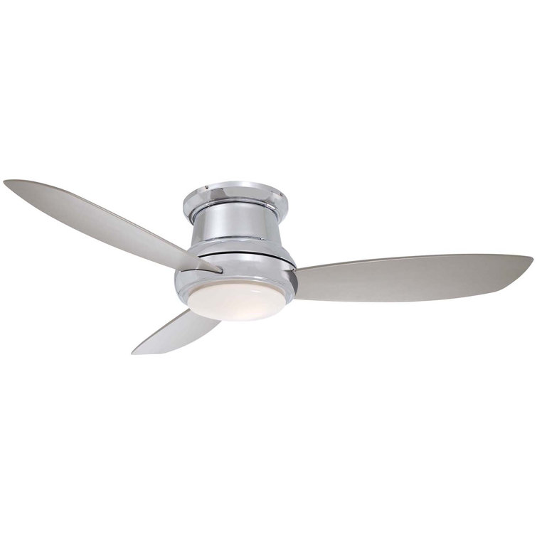 52" White LED Low Profile Ceiling Fan with Remote and Light Kit