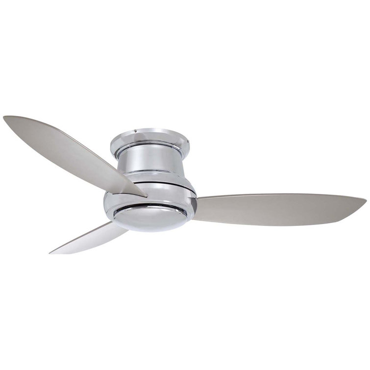 52" White LED Low Profile Ceiling Fan with Remote and Light Kit