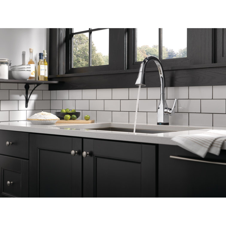 Chrome Pull-Down Touch Kitchen Faucet with Spray