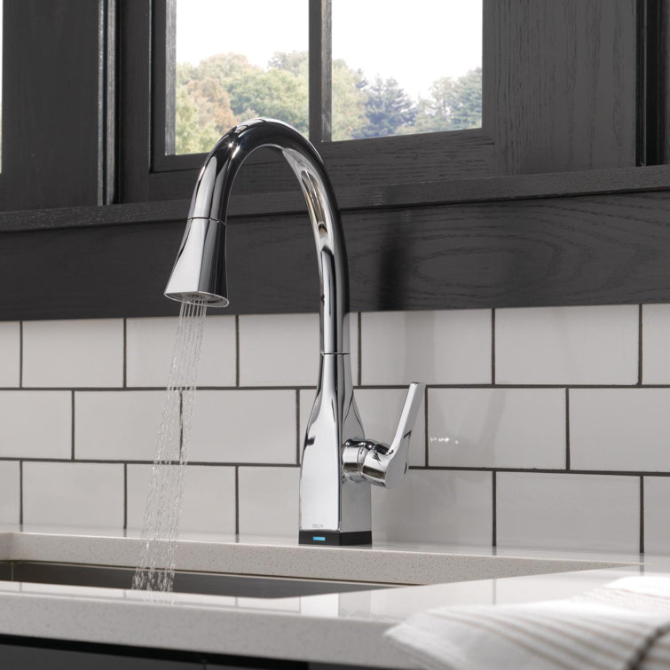 Chrome Pull-Down Touch Kitchen Faucet with Spray