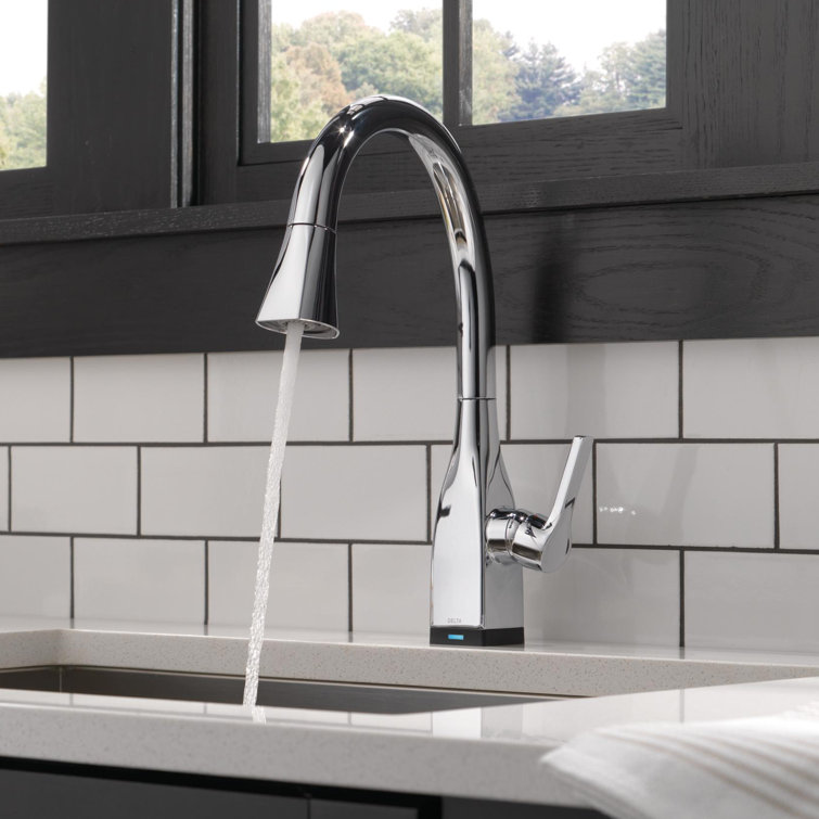Chrome Pull-Down Touch Kitchen Faucet with Spray
