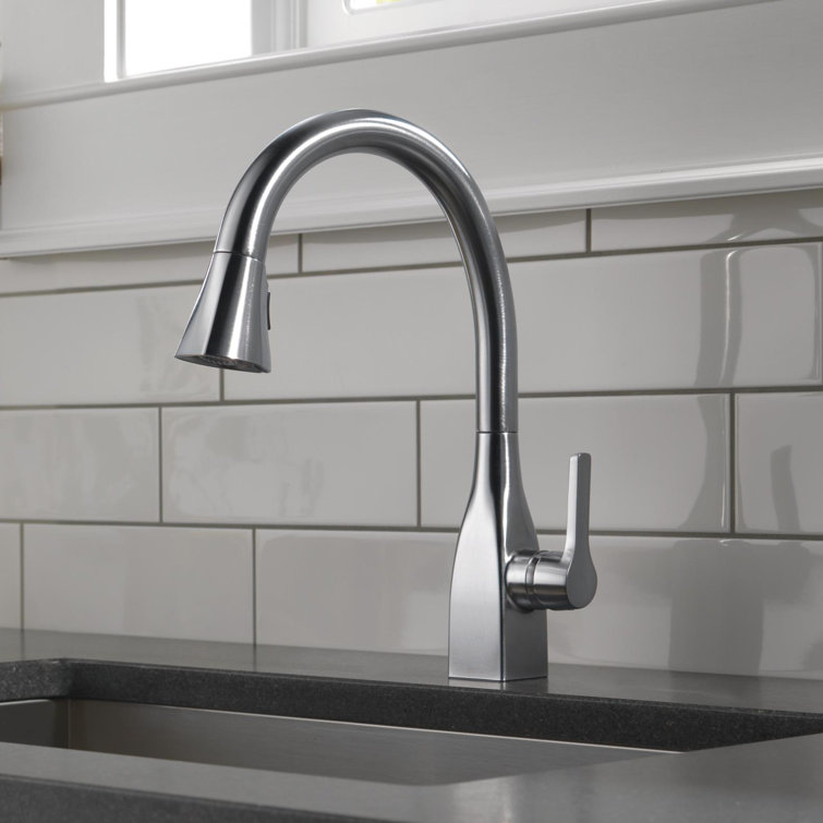 Arctic Stainless Single Handle Pull-Down Kitchen Faucet