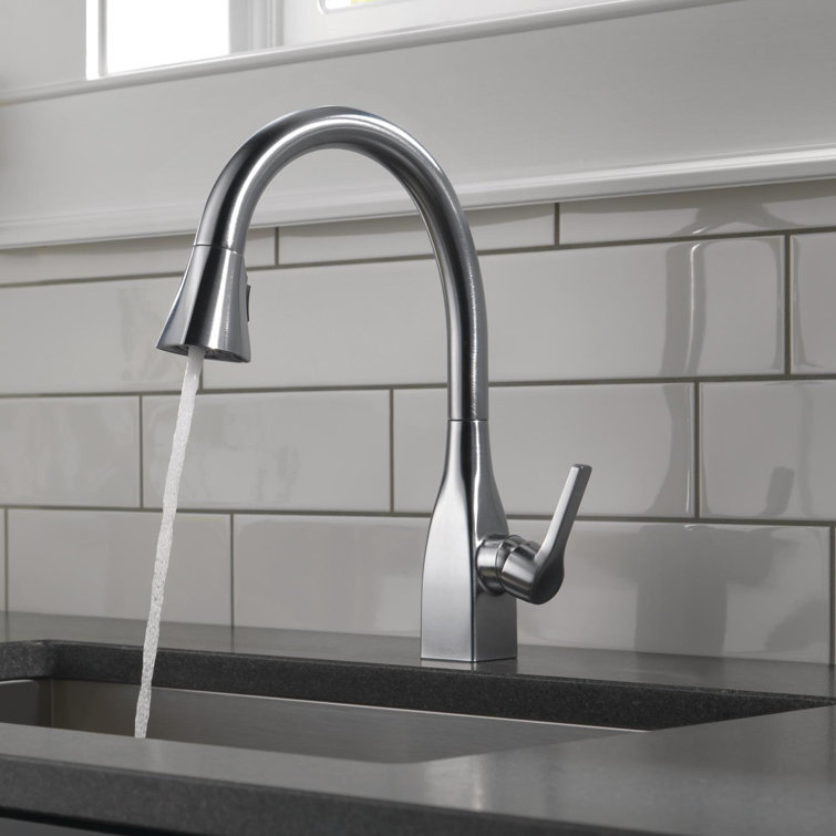 Arctic Stainless Single Handle Pull-Down Kitchen Faucet