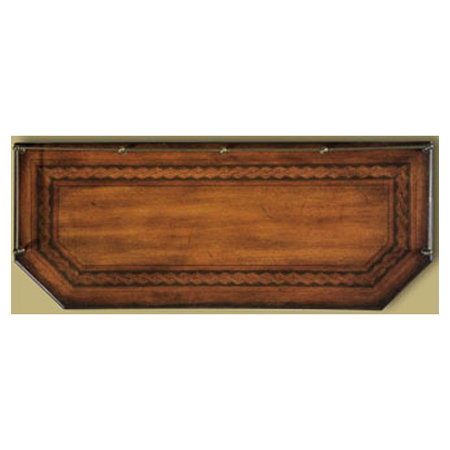 Ellington 30" Warm Umber Wood and Metal Console Table with Storage