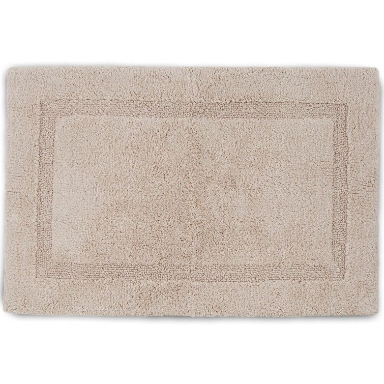 Luxurious Cream 100% Cotton Tufted Bath Rug 17" x 24"