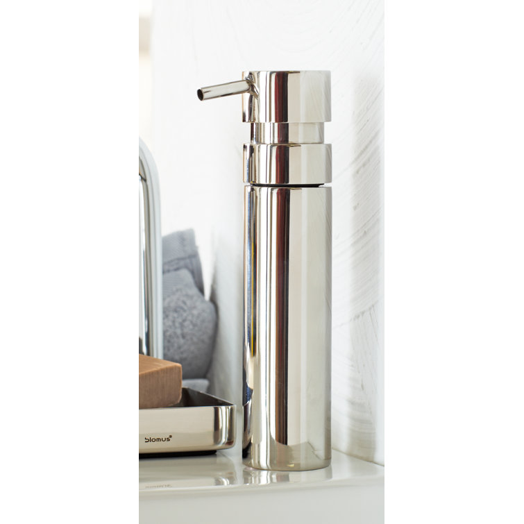 Polished Stainless Steel Modern Soap Dispenser, 3.3 oz