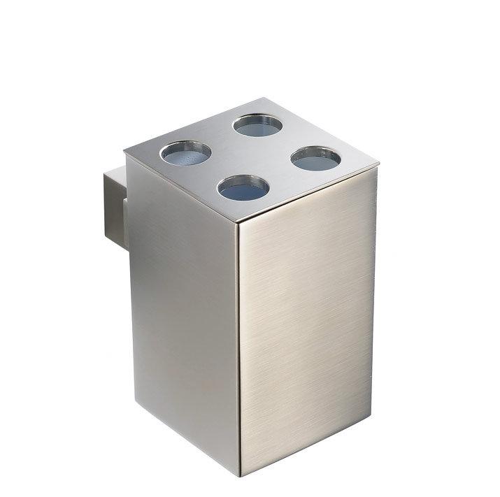 Ellite Brushed Nickel Wall Mounted Brass Toothbrush Holder