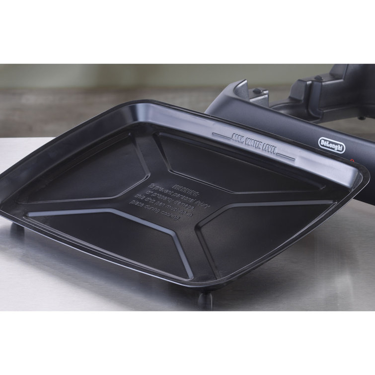 Perfecto Black Aluminum Electric Indoor Grill with Lid